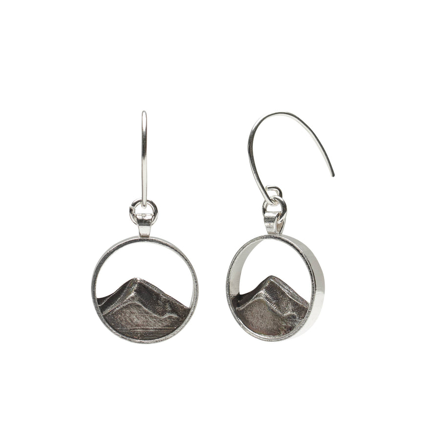 Mountain Peak Silver Earrings