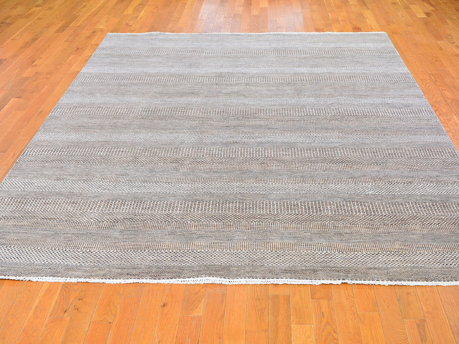 8'0"x10'0" | Brown Rug  | Wool and Silk | 21311