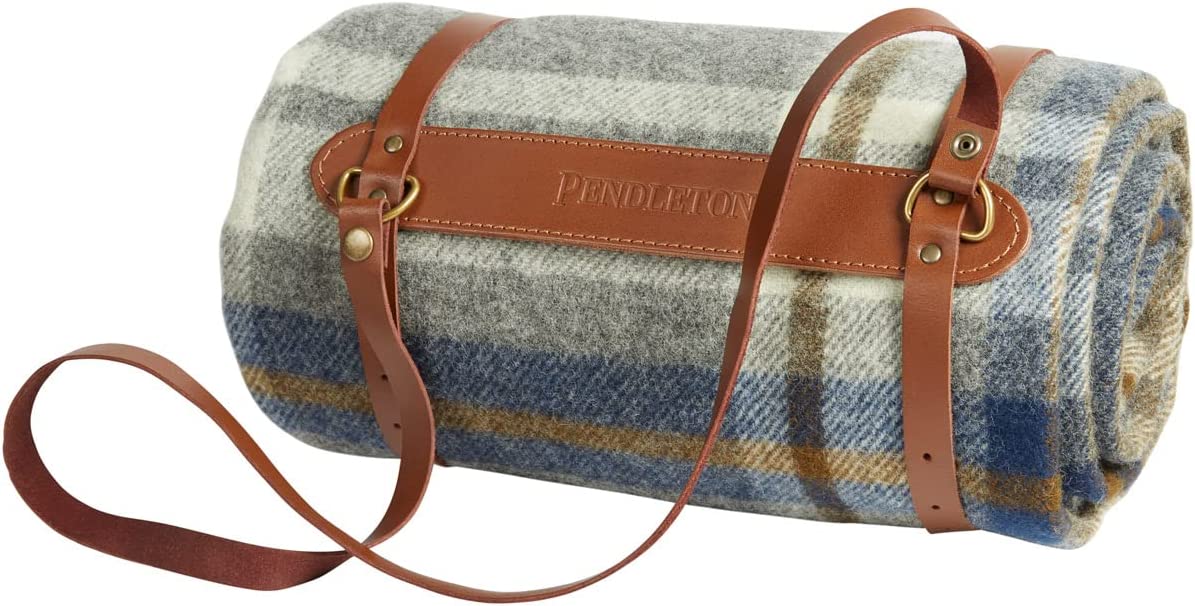 Bench Robe Pendleton | Motor Robe with Leather Carrier | Raleigh Plaid – The ...