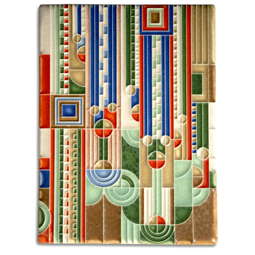 Motawi Saguaro in Rainbow - 6x8