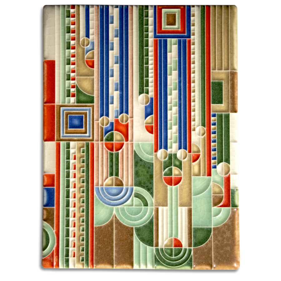 Motawi Saguaro in Rainbow - 6x8