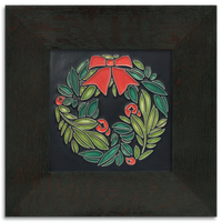 Motawi Wreath in Black - 6x6
