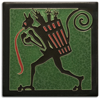 Motawi Krampus in Green - 6x6