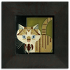 Motawi Barn Kitty in Green - 6x6 - The Artisan's Bench
