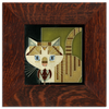 Motawi Barn Kitty in Green - 6x6 - The Artisan's Bench