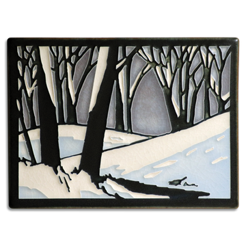 Motawi Snowscape in Twilight - 6x8
