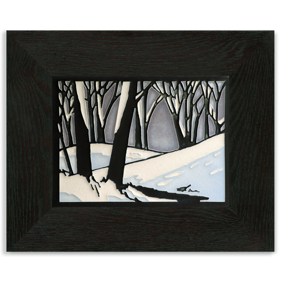 Motawi Snowscape in Twilight - 6x8