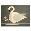 Motawi Trumpeter Swan in Grey - 6x8