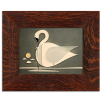 Motawi Trumpeter Swan in Grey - 6x8