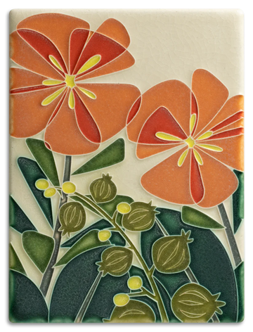 Motawi Blossom Bliss in Orange - 6x8