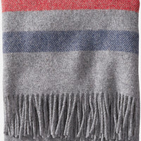 Eco-Wise Wool Throw | Grey Stripe