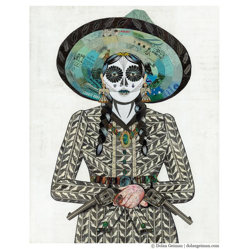 Adelita (Gray) Cowgirl | Archival Print