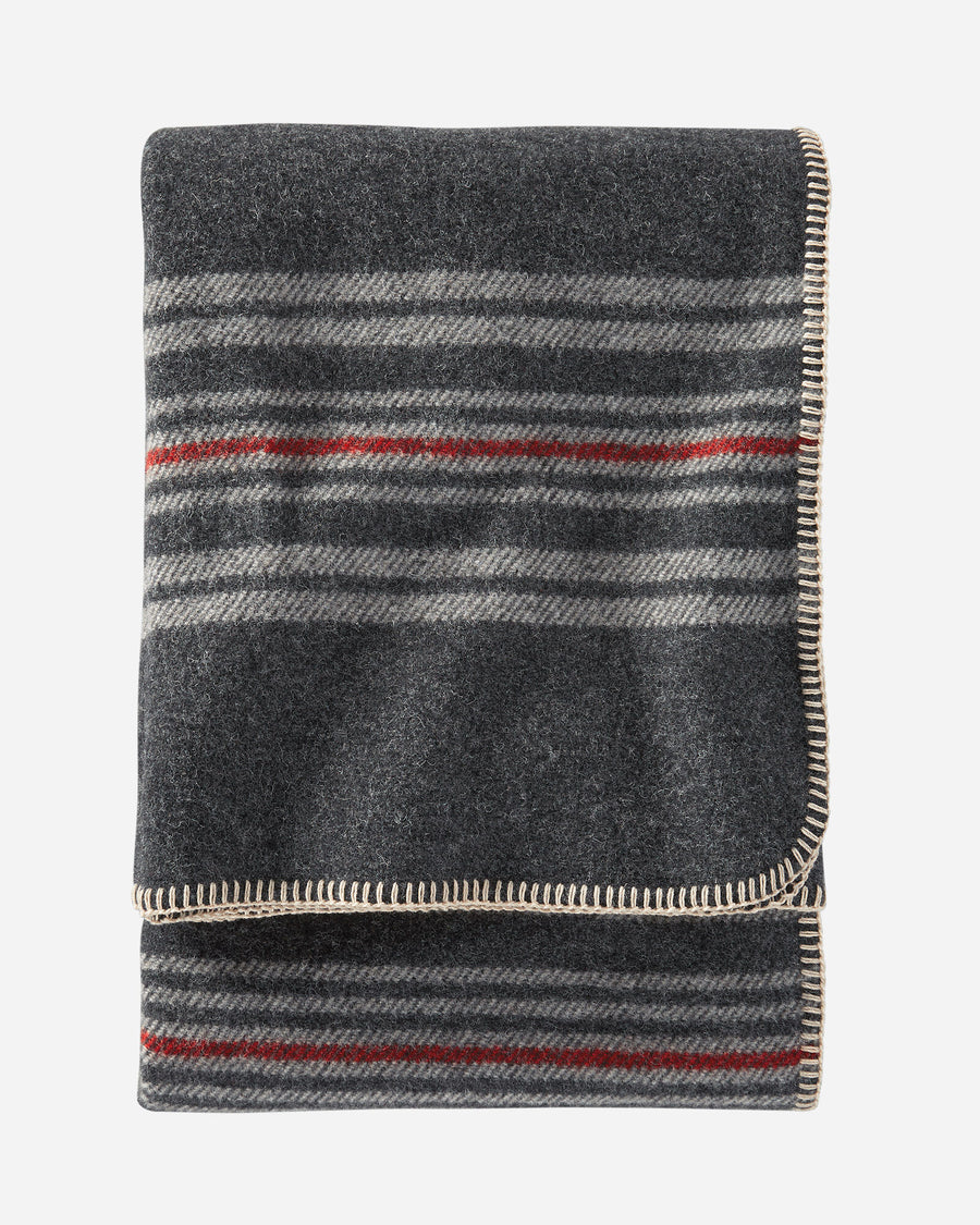 Eco-Wise Wool Throw | Irving Charcoal