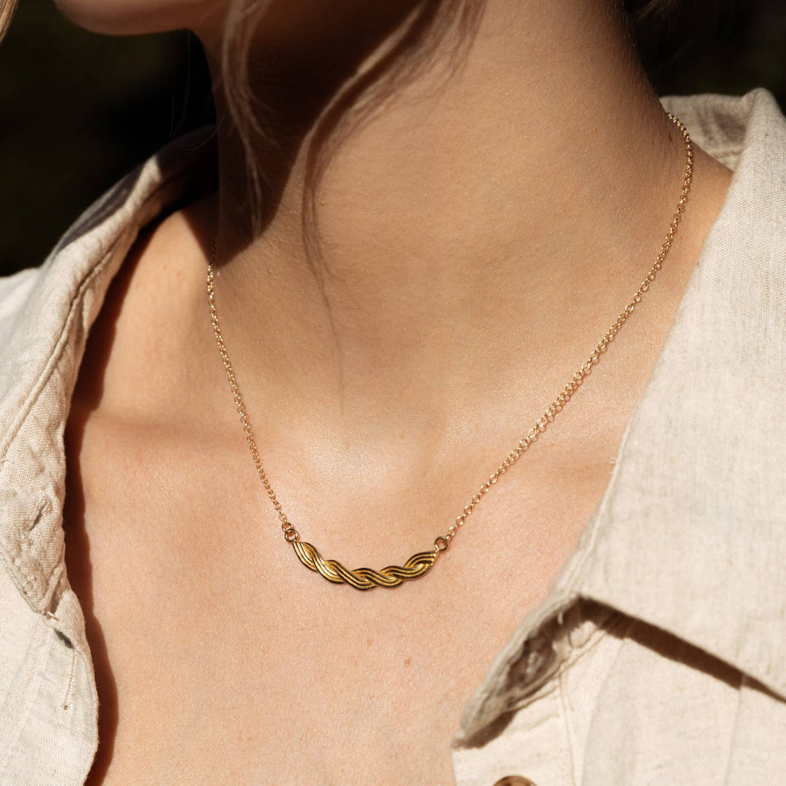 Meadow Necklace | Brass