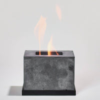 Flikr Fireplace | Square Black