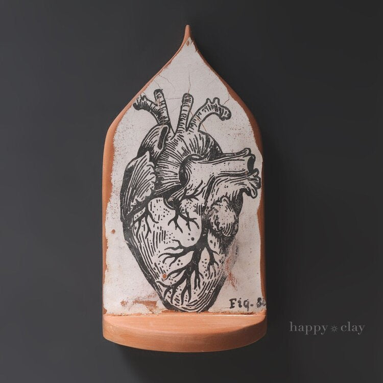 Anatomical Heart Altar | Black & White
