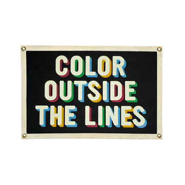 Color Outside The Lines | Camp Flag