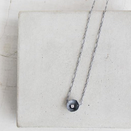Eggshell OX Topaz Necklace