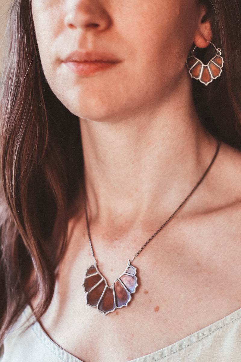 Daisy Copper Petal Earrings