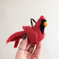 Cardinal Felt Ornament