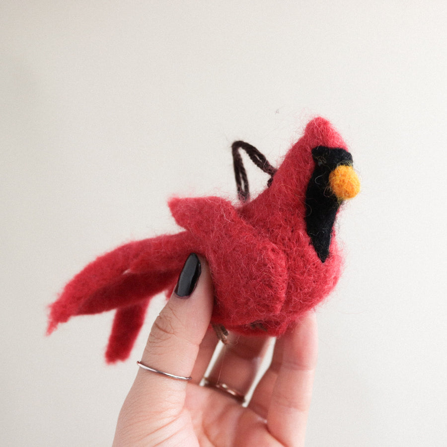 Cardinal Felt Ornament