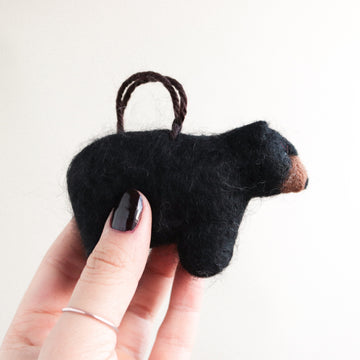 Bear Felt Ornament