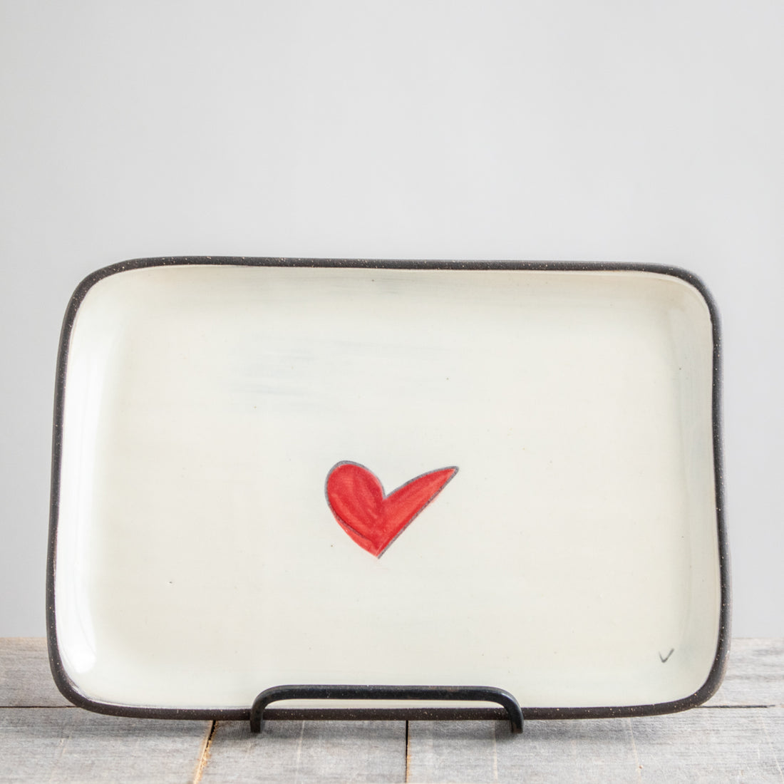 Rectangle Plate | Love (Heart)