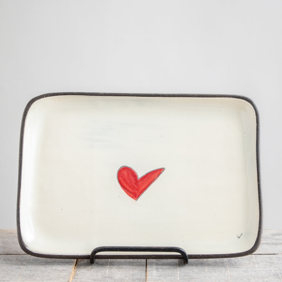 Rectangle Plate | Love (Heart)