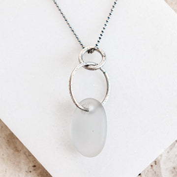 Michigan Beach Glass Necklace no.1
