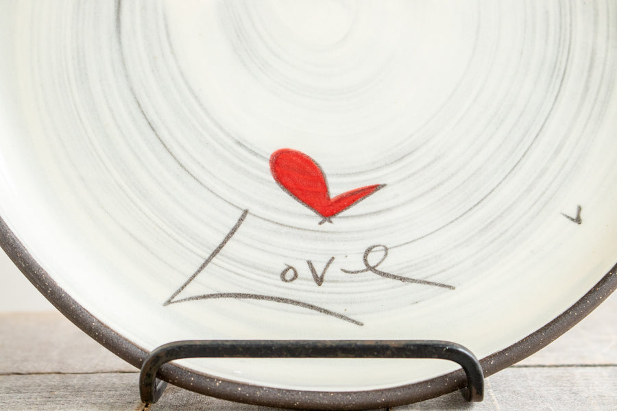 Small Round Plate | Love (Word)