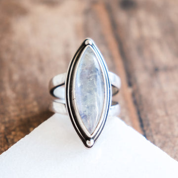 Size 8 | Moonstone Marquis Ring
