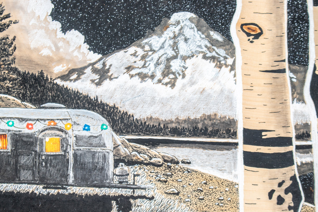 Somewhere in Oregon | Drawing on Wood