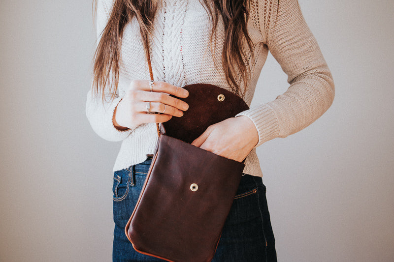 Victor Crossbody Purse | Dark Brown