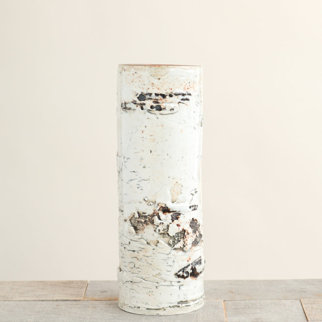 Birch Bark Log Vase | Small