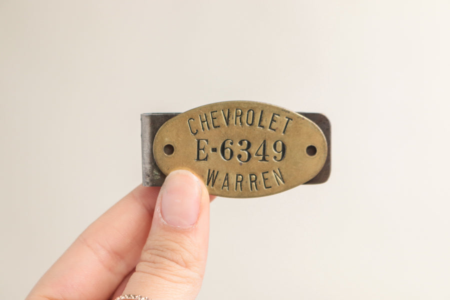 Chevrolet Plaque Money Clip