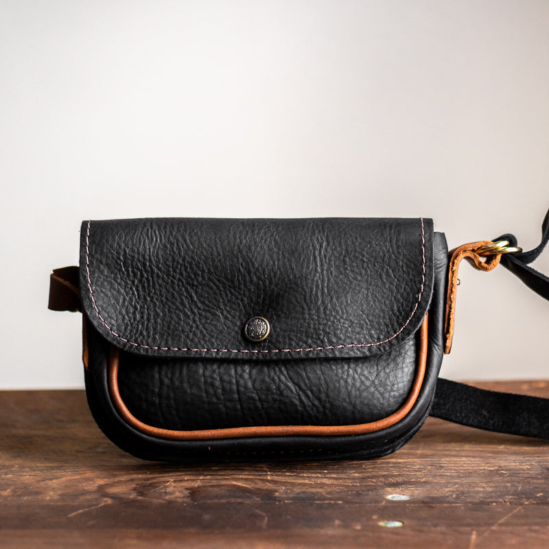 Convertible Crossbody | Black Leather
