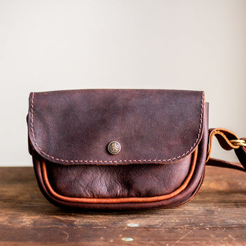 Convertible Crossbody Purse | Dark Brown Leather