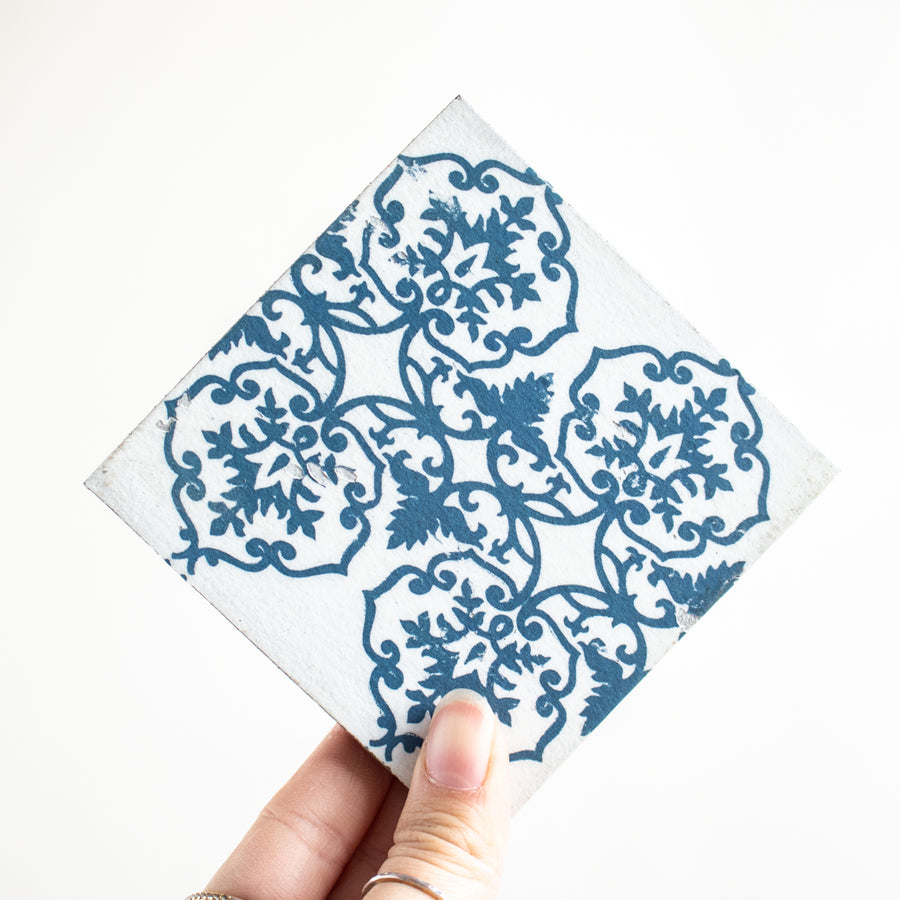 Indigo Blue Coasters | Set of 4