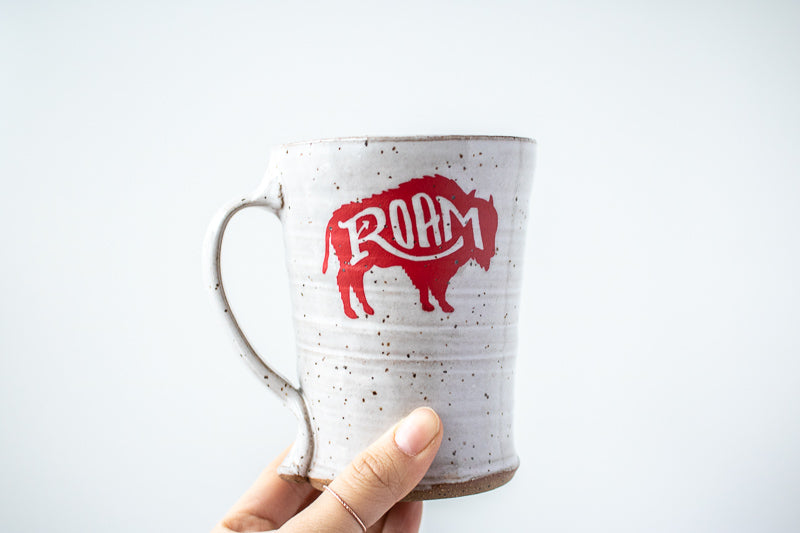 Roam Bison in Red Mug