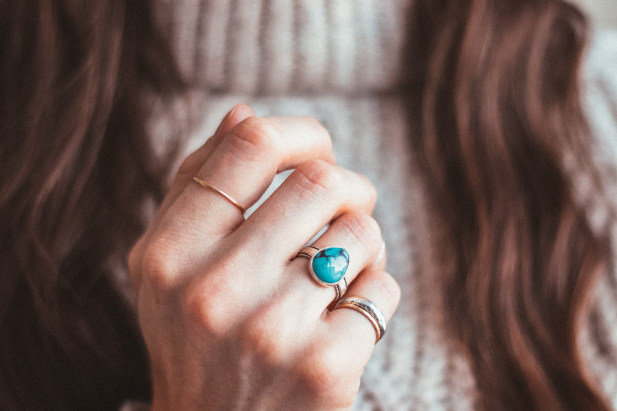 Size 7.5 | Egyptian Turquoise Ring