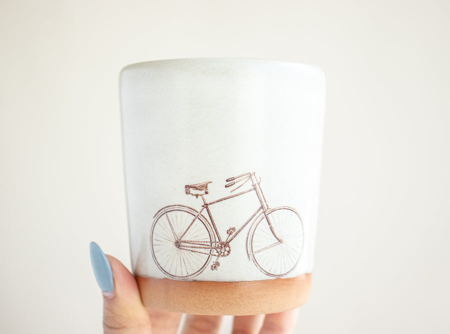 Bike Tumbler | Cream
