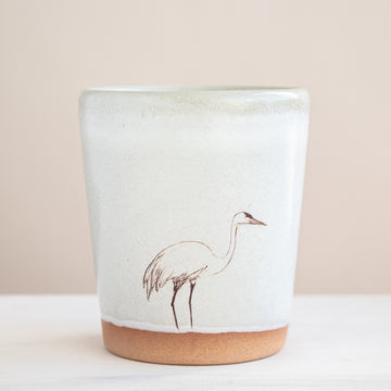 Sandhill Crane Tumbler | Cream