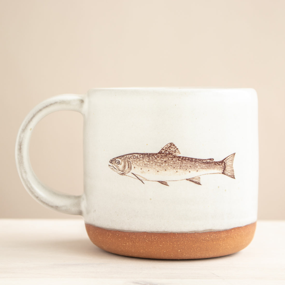 Trout Mug | Cream