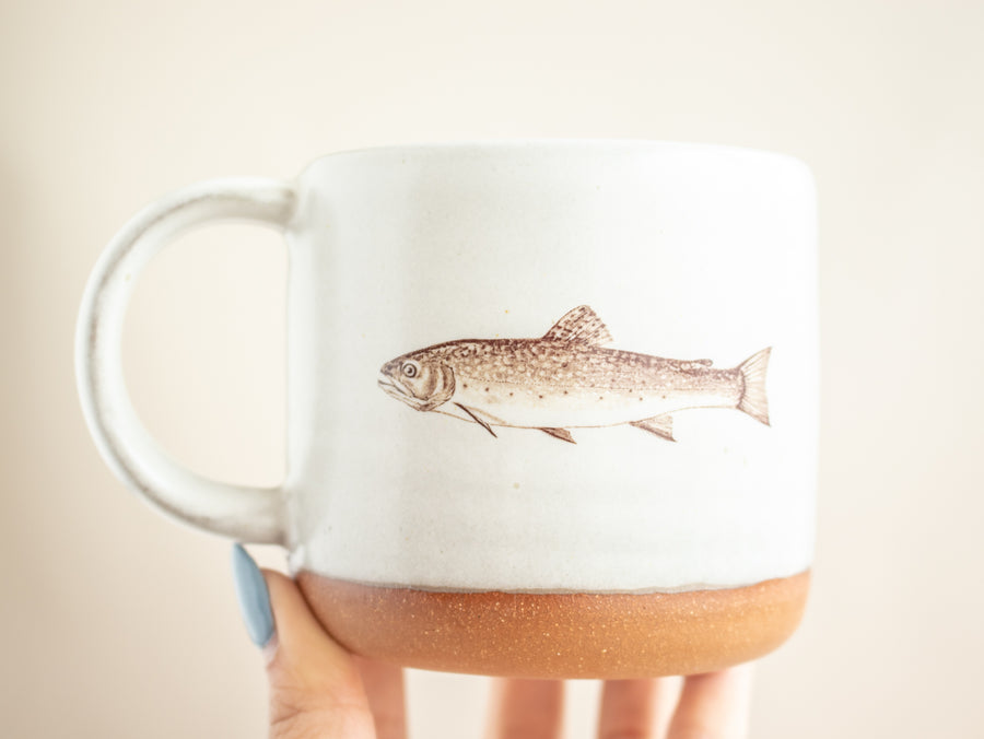 Trout Mug | Cream