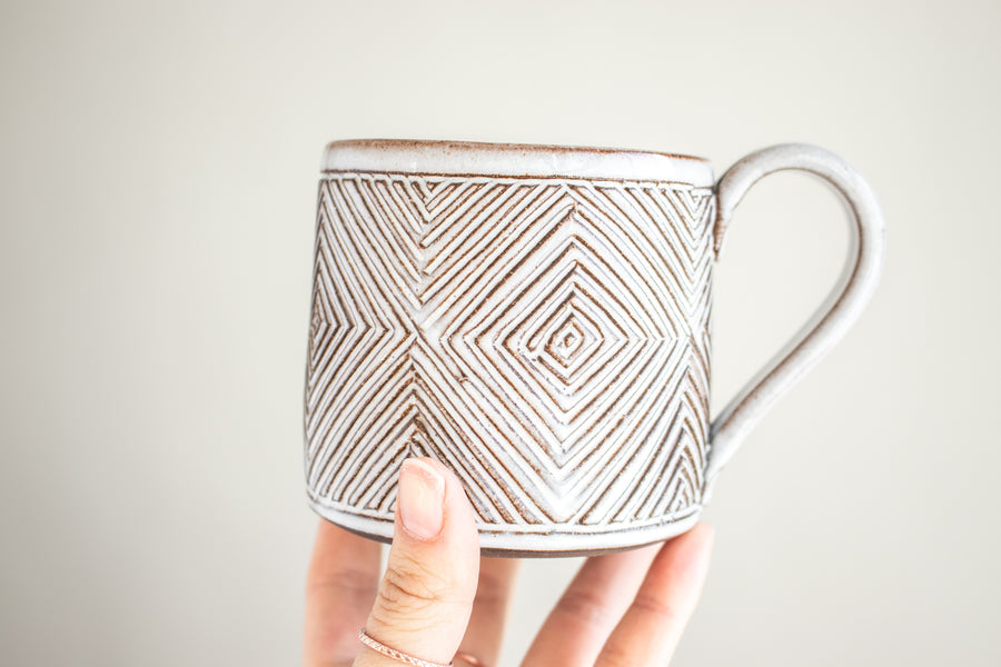 Concentric Diamonds Mug