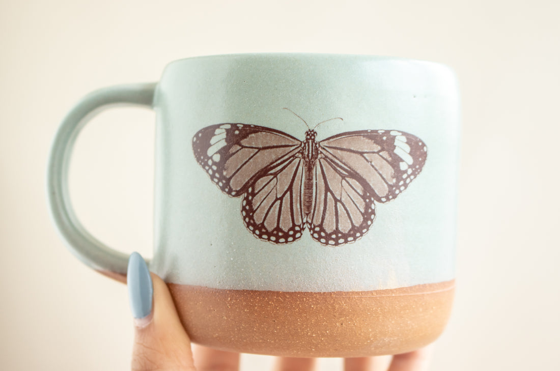 Butterfly Mug | Robin's Egg Blue