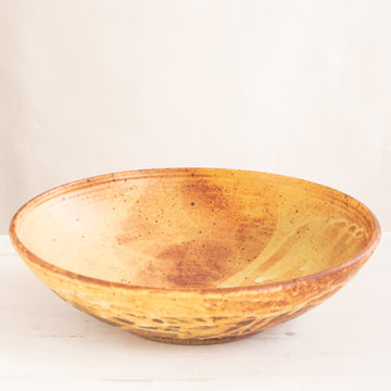Large Footed Bowl | Ochre