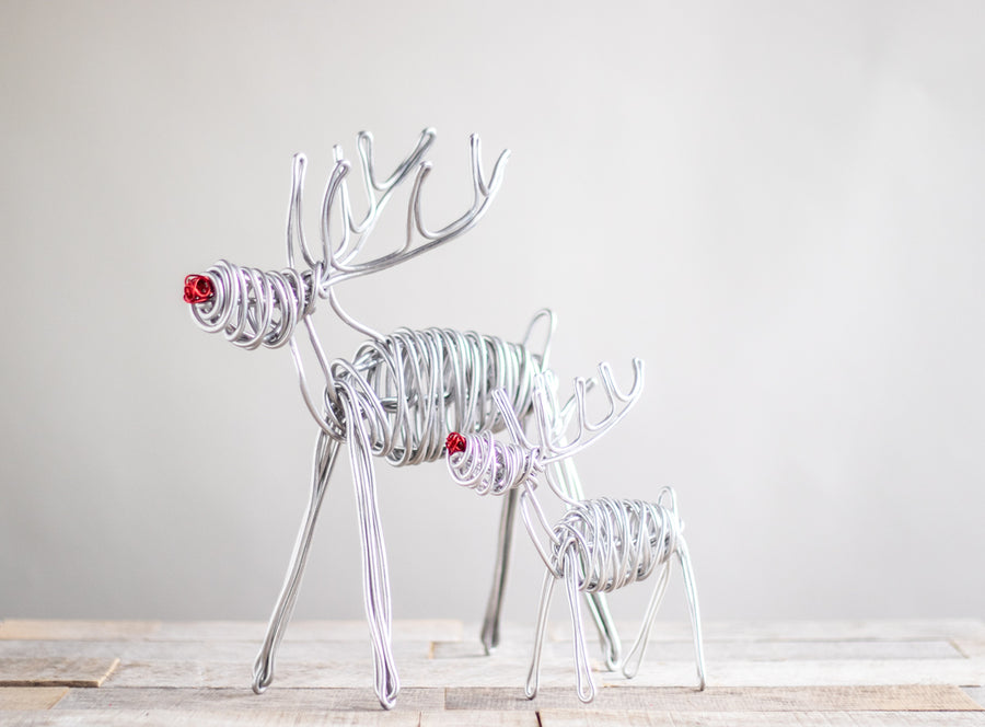 Drawn Metal Reindeer | Small