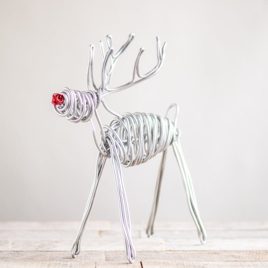 Drawn Metal Reindeer | Large