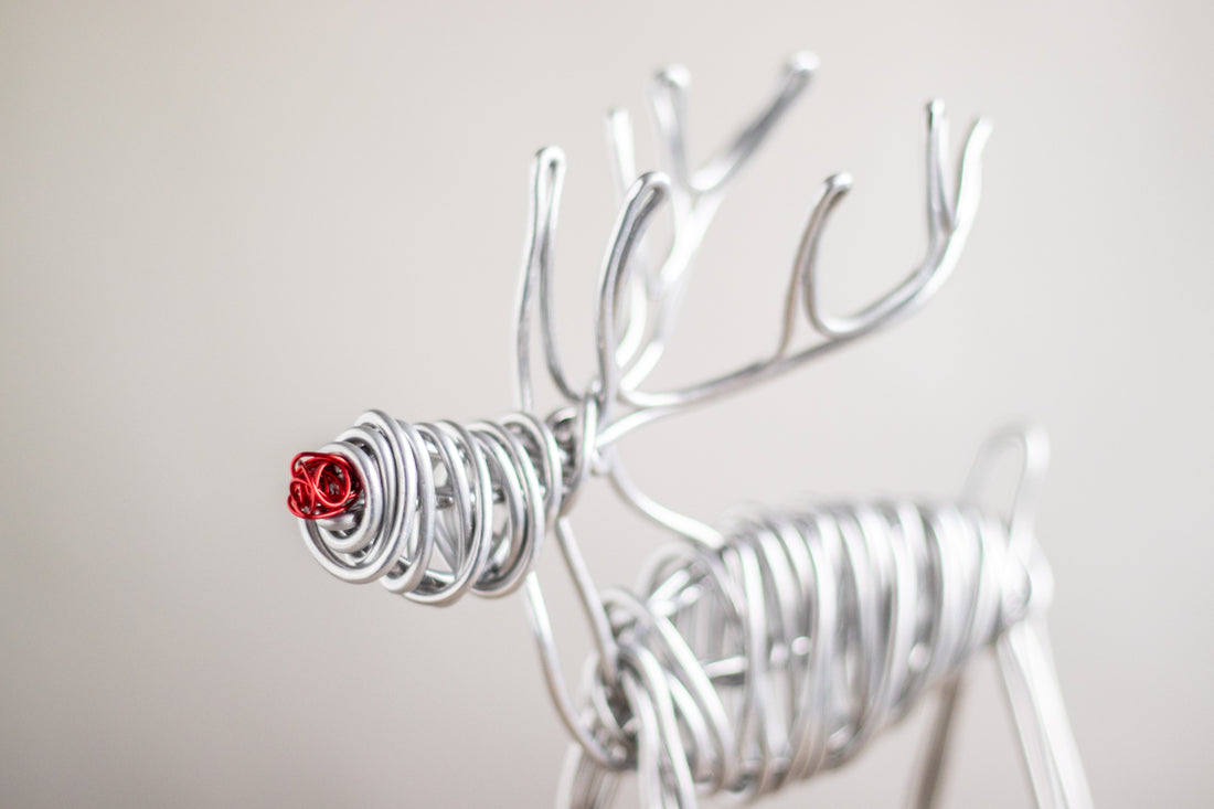 Drawn Metal Reindeer | Large